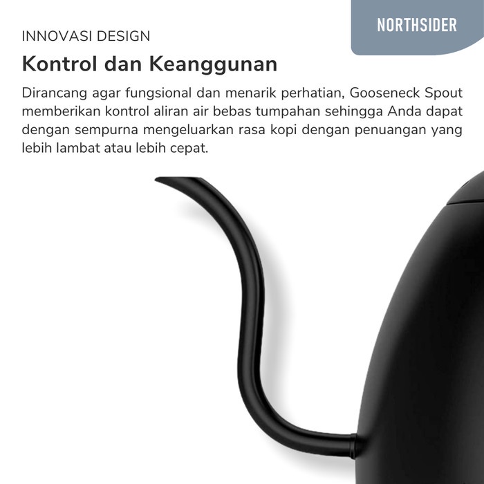 Jual Brewista Artisan Gooseneck Kettle 600ml Pure Black Shopee Indonesia 9985