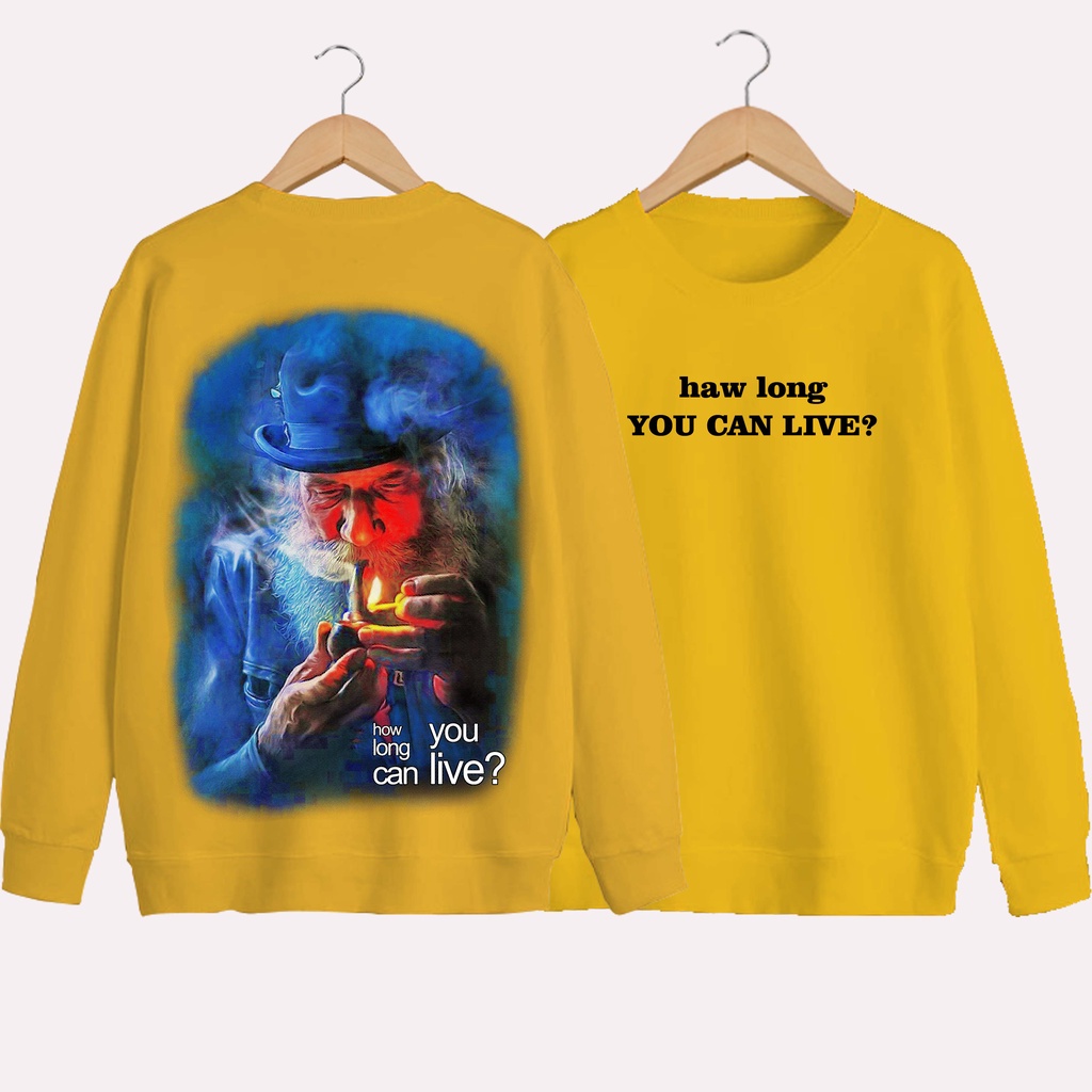 SWEATER UNISEX DB YOU LIVE PRIA DAN WANITA SWEATER JUMBO