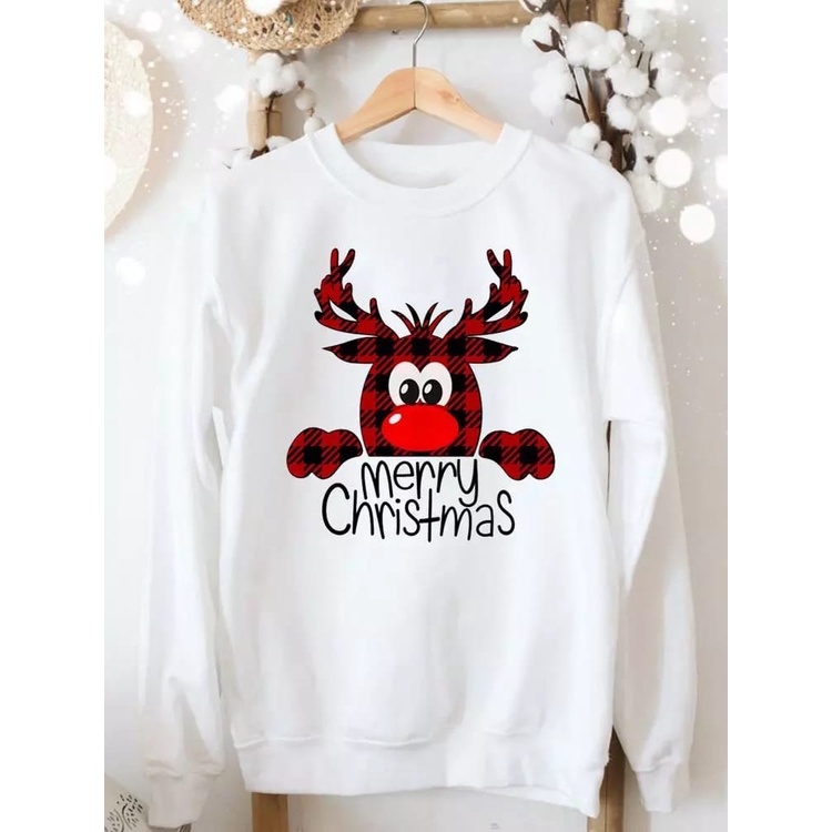 Jaket Hoodie Sweater Natal Merry Christmas Hoodie Natal Wanita Anak Dewasa Baju Sweater Natal Christmas Xmas Unisex Sweater Oversize Merry Christmas Gambar Rusa Crewneck Sweatshirt Natal Santa Claus Marry Christmas Hoodie Wanita Oversize Korean Style Xxxl