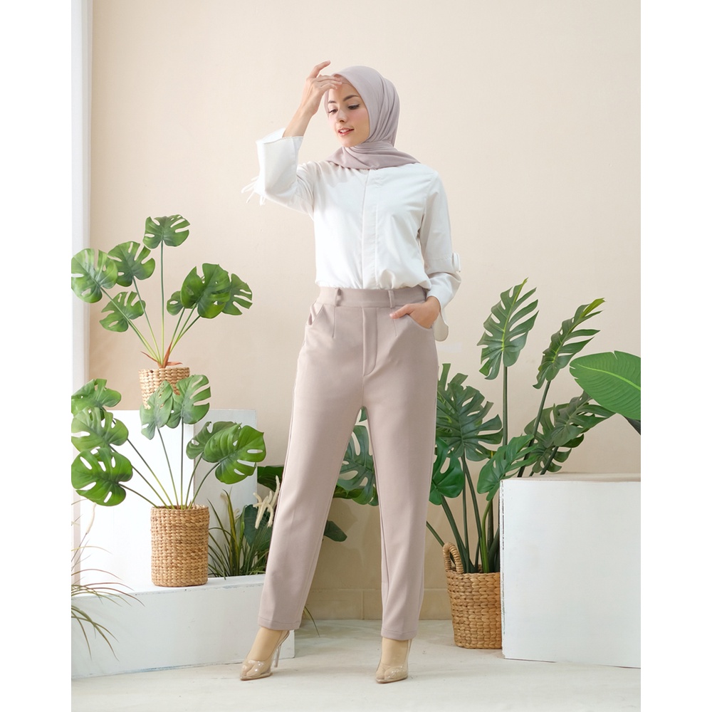 SCUIBI Pants - Celana Pensil dengan Bahan Scuba by Hijab Mamah icis