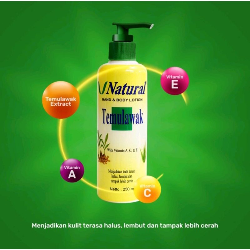 TEMULAWAK VNATURAL BODY LOTION