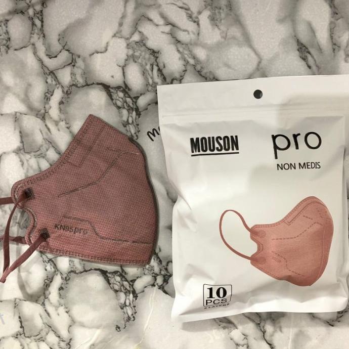 MASKER KN95 MOUSON PRO [NEW] 5 PLY PREMIUM EMBOSS, PINK LADY t-azaliafarahazzahra Ayo Beli