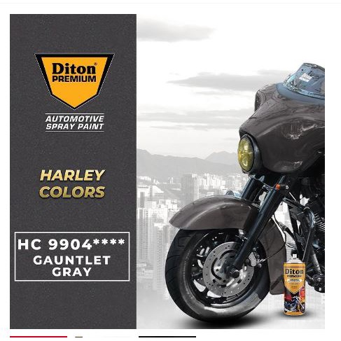 Pilox Diton Premium Harley Gauntlet Gray HC 9904 400ml Warna Grey Metallic Abu Metalik H 9904 H9904 pilok pylox pylok Motor HC9904