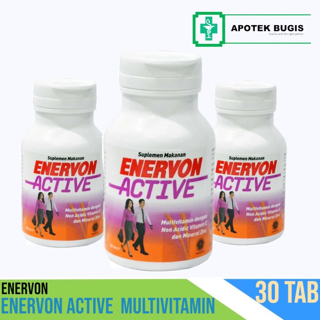 ENERVON Active - 30 Tablet Multivitamin Menjaga Daya Tahan Tubuh