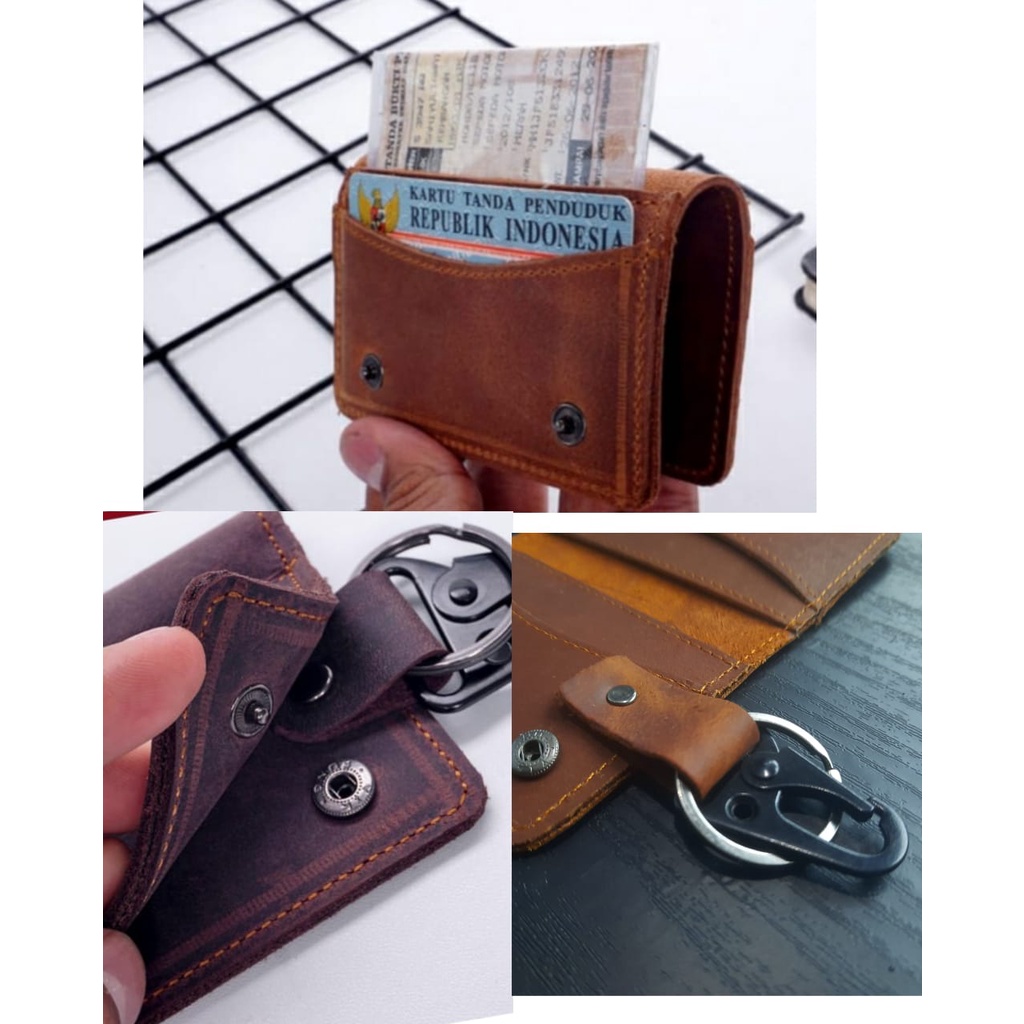 Gantungan Kunci Mobil STNK Kulit Asli  Custom Grafir / Produsen dompet stnk Kulit asli