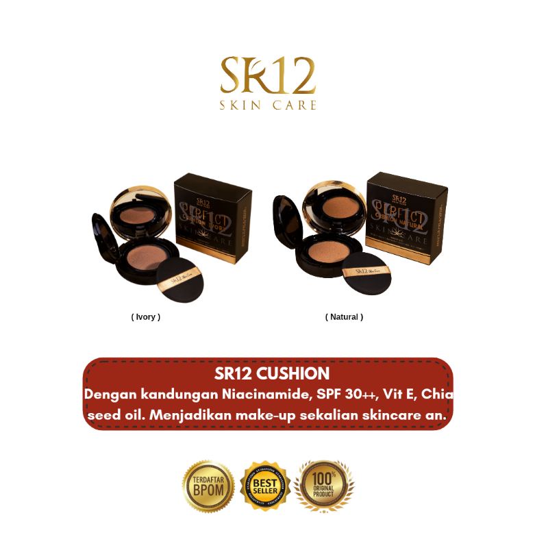 Jual SR12 Cushion Perfect SR12 Dengan Kandungan Niacinamide Cocok Untuk