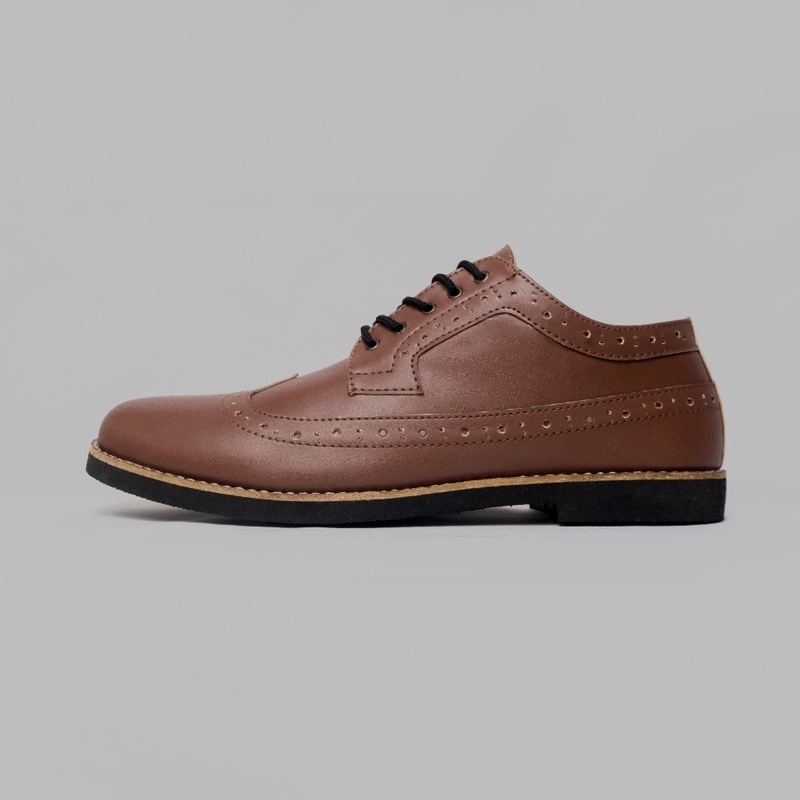sepatu kantor pria longwing tan