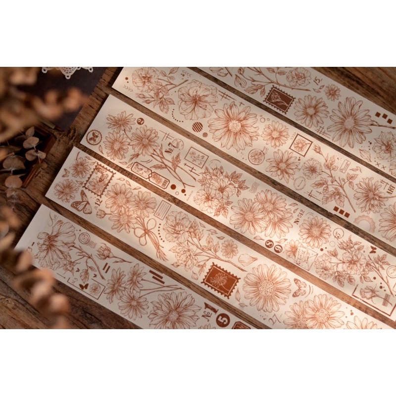 

Little White Love for Brown Washi Tape