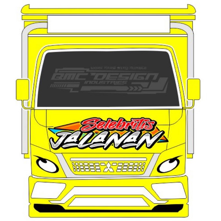 [TERBARU] STIKER KABIN DEPAN TRUK, STIKER KABIN TRUK