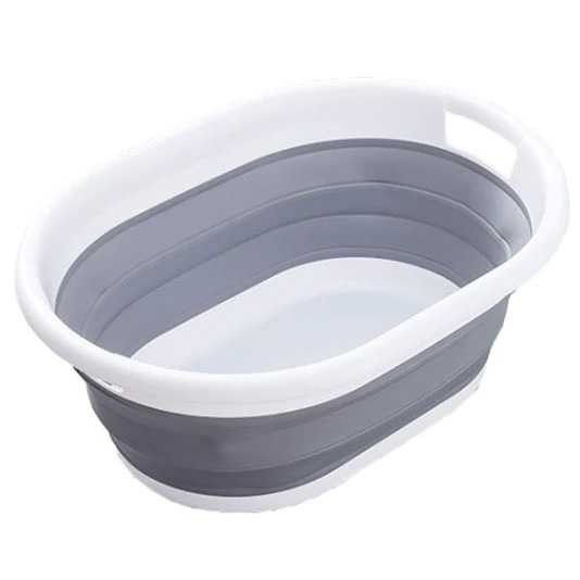 Baskom Ember Lipat Laundry Water Bucket Foldable XINYU - MX060 - Gray
