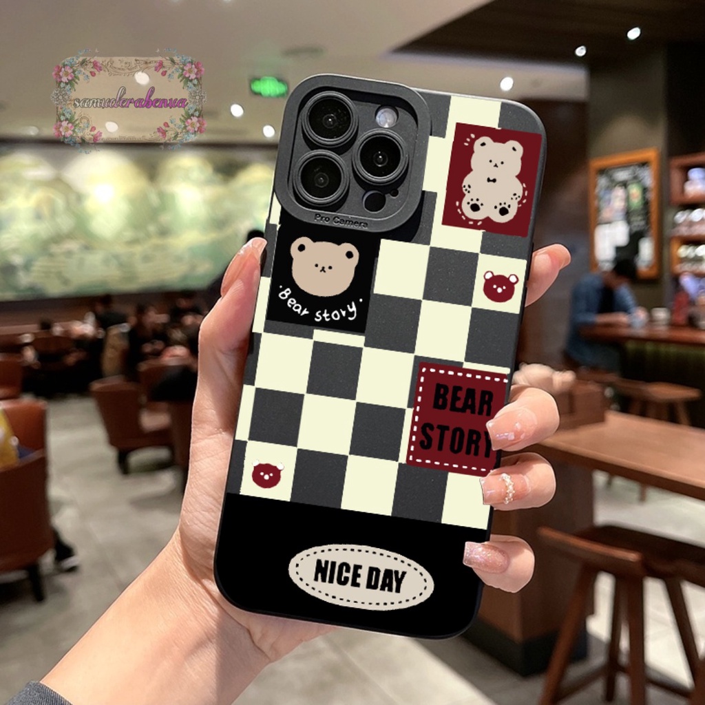 SS118 CASING SOFTCASE BEAR STORY XIAOMI REDMI NOTE 5 7 8 9 10 12 PRO 5G 11 11S PRO POCO M4 M5 SB4445