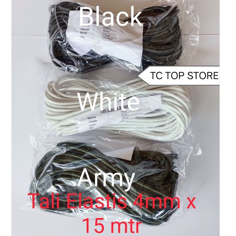 Tali Elastis 4mm (15 meter) / Tali karet / Tali String 4 mm