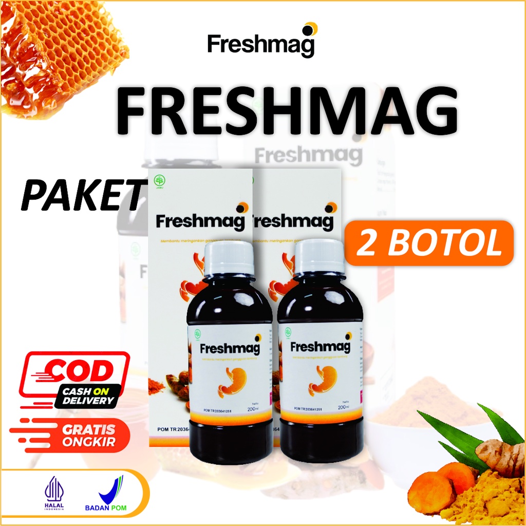 

[VC] 2 Botol FRESHMAG Sembuhkan Mag dan Gerd 100% Original Halal BPOM sembuhkan mah magg dan masalah lambung