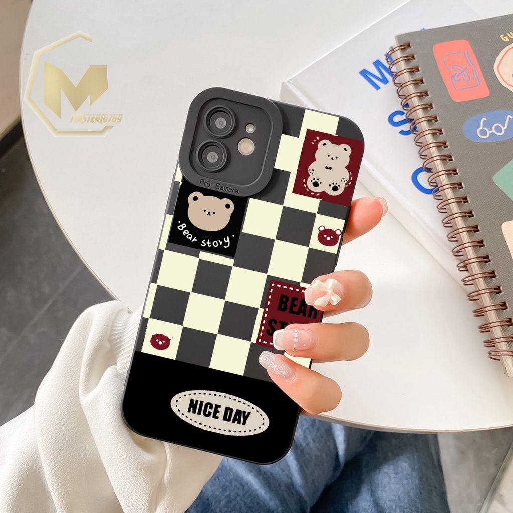 SS118 CASING SOFTCASE BEAR STORY IPHONE 6 6S 7 7+ 8 8+ X XS XR XS MAX 11 12 13 14 PRO MAX MA3676