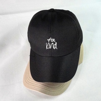 Topi Baseball Bordir Be Kind Reclusive Gaya Korea Pria Wanita Dewasa