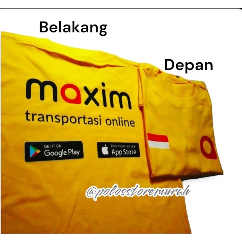 COD KAOS MAXIM OJEK ONLINE OJOL BAJU TSHIRT DISTRO COTTON