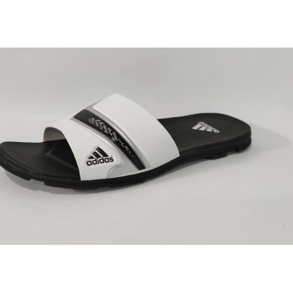 SANDAL PRIA SELOP NITROCHARGE/sandal pria/sandal santai/sandal selop - PUTIH HITAM, 39