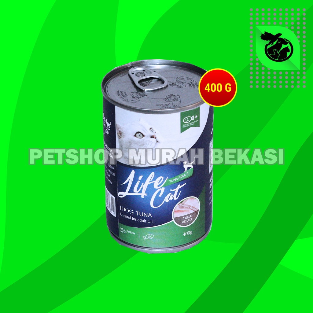 Makanan Kucing Life cat Basah Keleng 400Gram CatFood Kitten 400gr Can