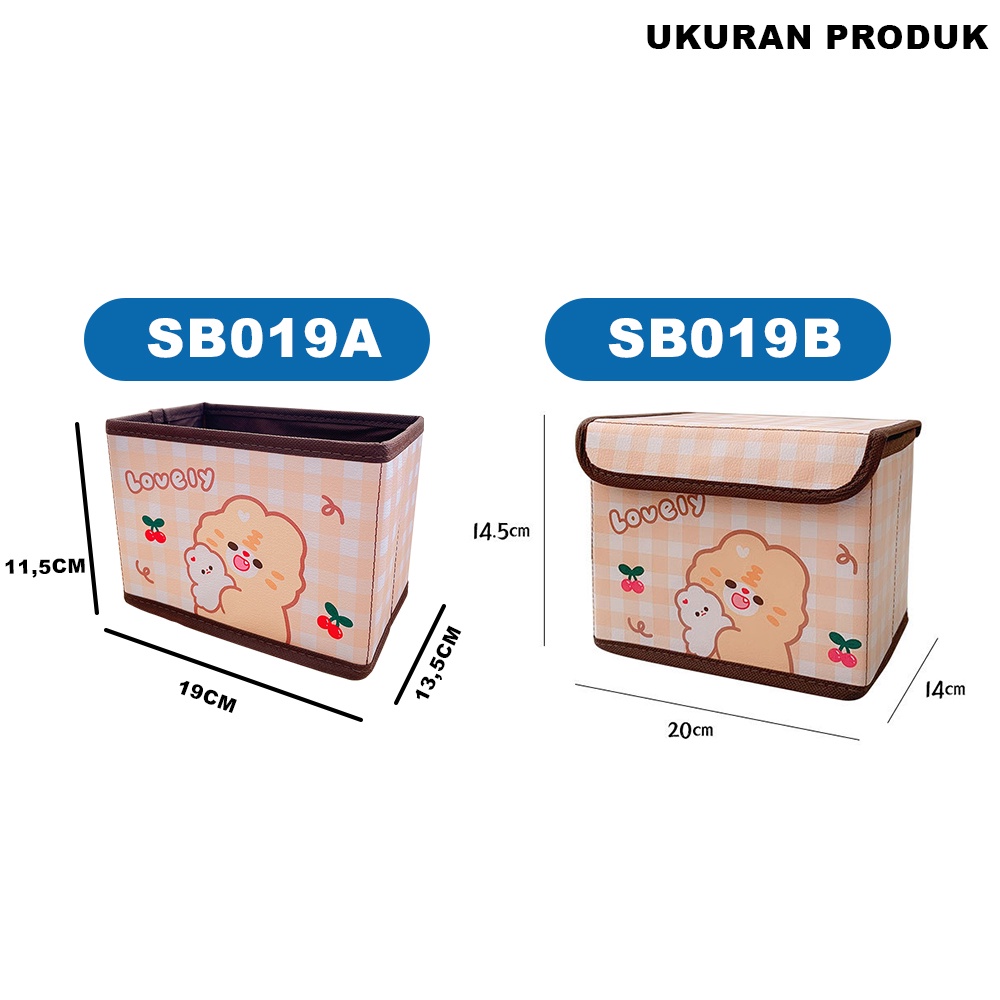 Storage Box Kotak Organizer Tempat Penyimpanan Pakaian Buku Mainan Serbaguna - SB019