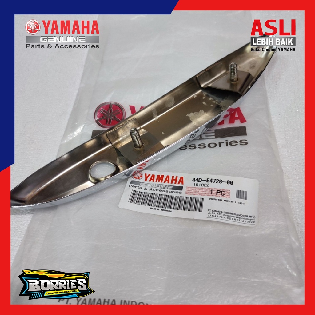 Protector Muffler Cover Knalpot Yamaha Xeon Karbu Asli 44D-E4728-00