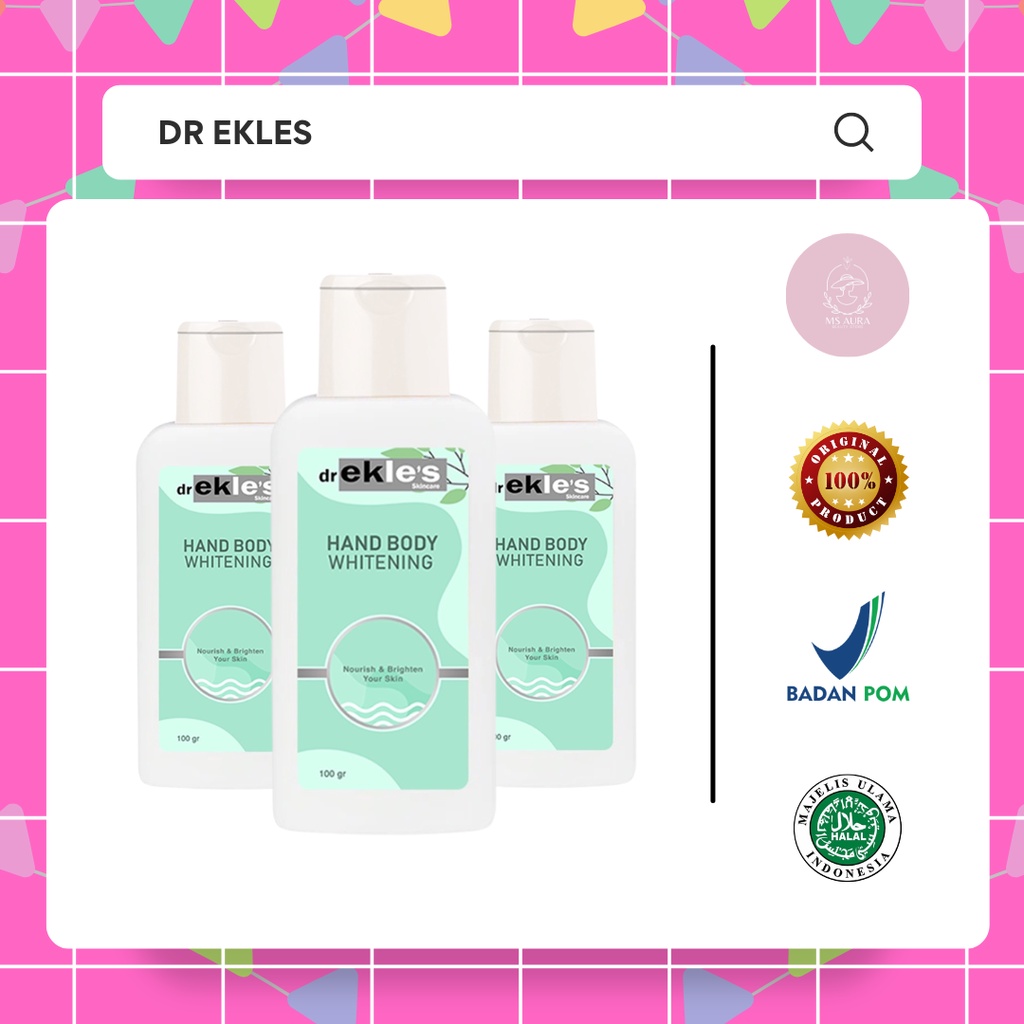 dr Ekles Skincare - Handbody Whitening