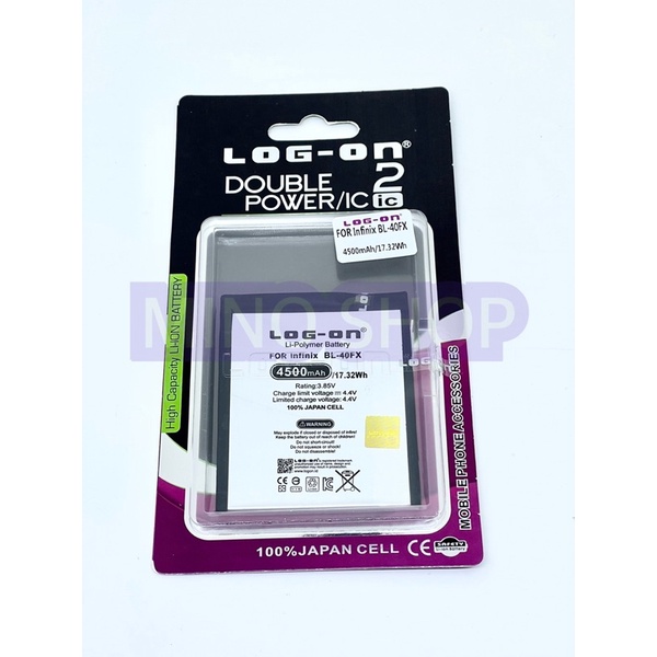 BATERAI LOG ON INFINIX ZERO 4 PLUS X602 - BL-40FX DOUBLE POWER BATRE
