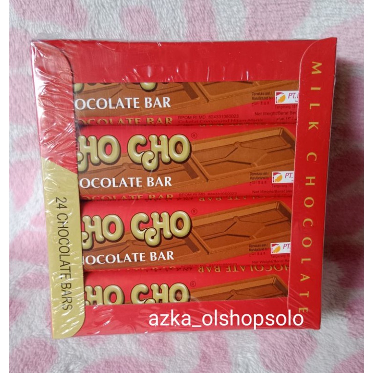 

CHO CHO Chocolate Bar 13gr Isi 24pcs/CHO CHO Chocolate Bar 1Pack Murah