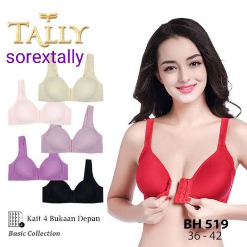 bh TALLY 519 busa kancing depan tanpa kawat