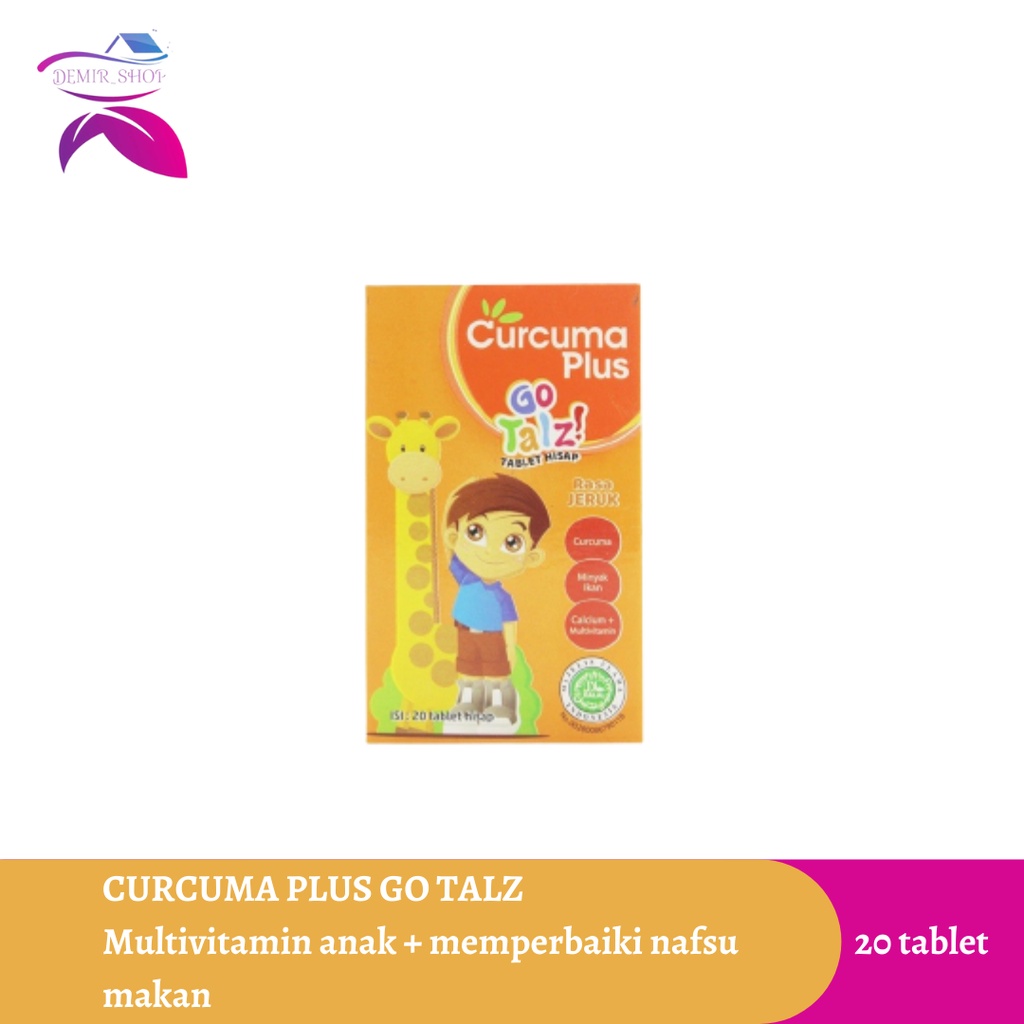Curcuma Plus Go Talz Tablet Hisap Multivitamin / Penambah Nafsu Makan