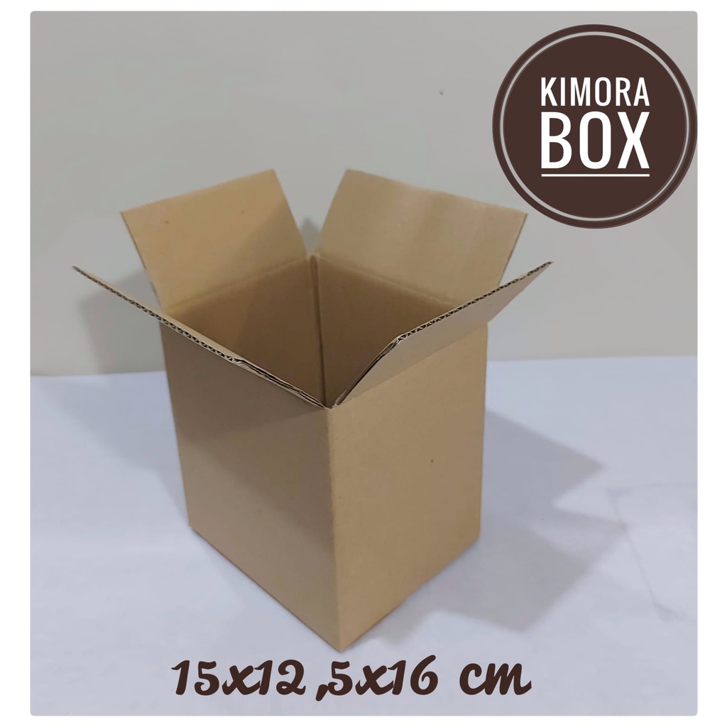 

kardus karton box uk.15x12,5 x16 cm...ST (SHEET) / SINGLE WALL POLOS
