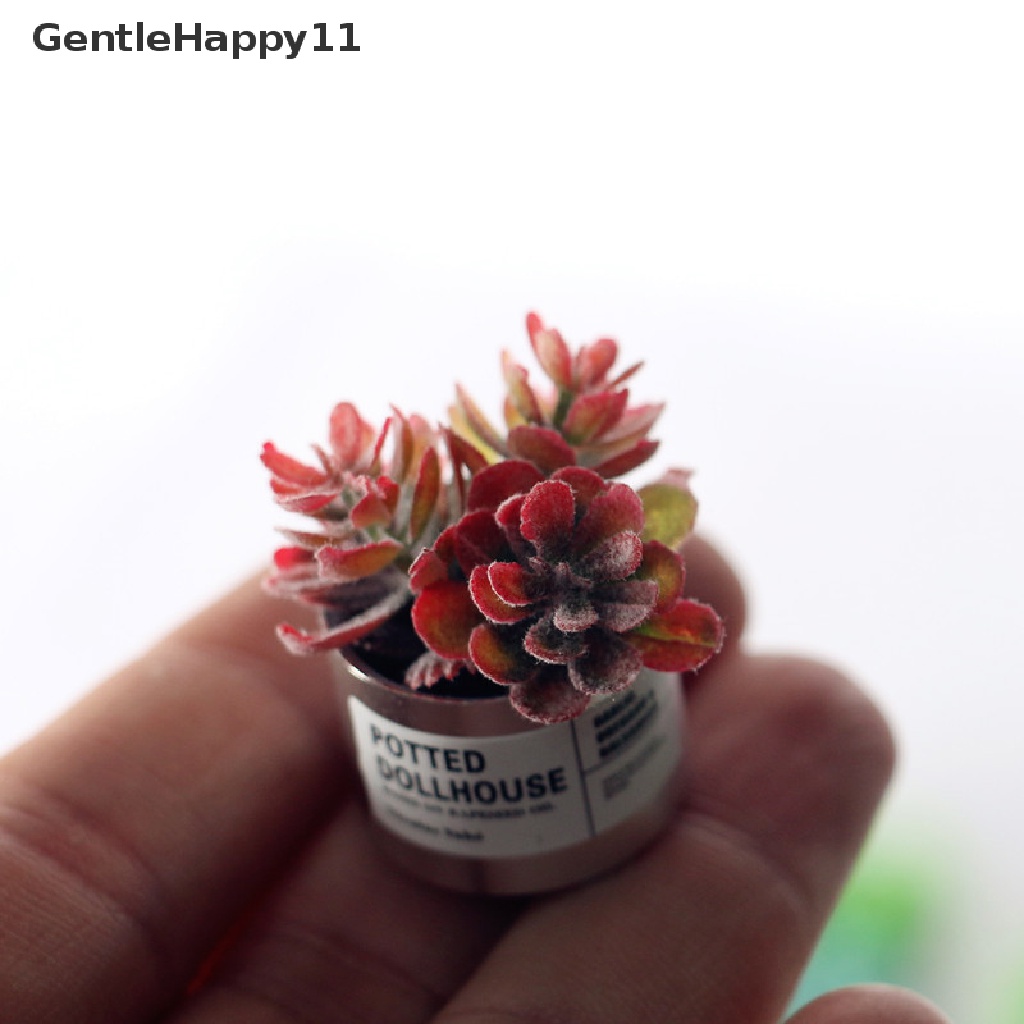 Gentlehappy Simulasi s Hijau Mini Pohon Pot Untuk 1: 12miniatur Pot Rumah Boneka id