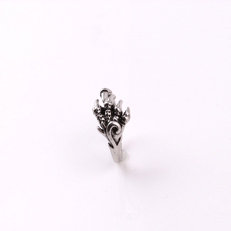 Cincin Model Terbuka Desain Cakar Elang Gaya retro hipster Eropa Amerika