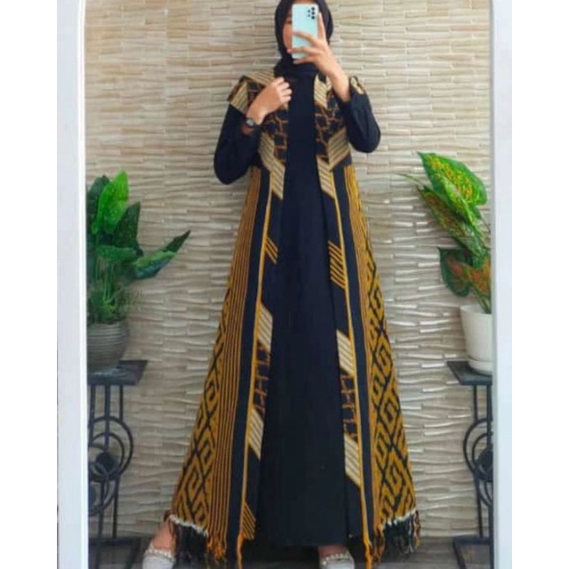 outer - cardigan - outer tenun - bridesmaid - couple kondangan