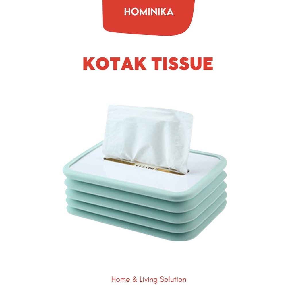 Kotak Tissue Lipat HMN58 Bahan Silikon Flexible