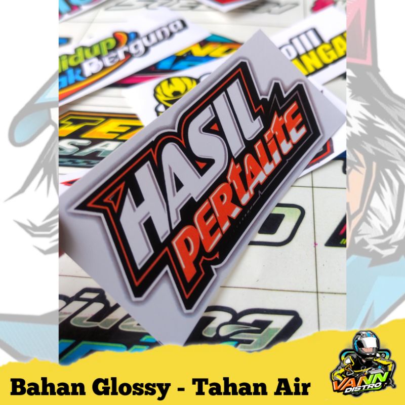 stiker hasil pertalite