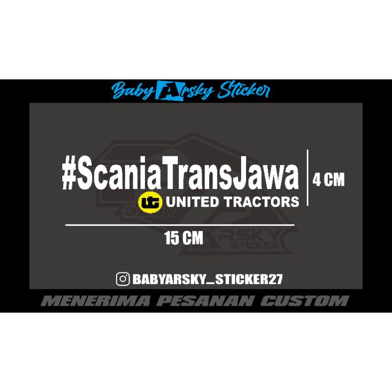 

STICKER CUTTING #SCANIA TRANS JAWA