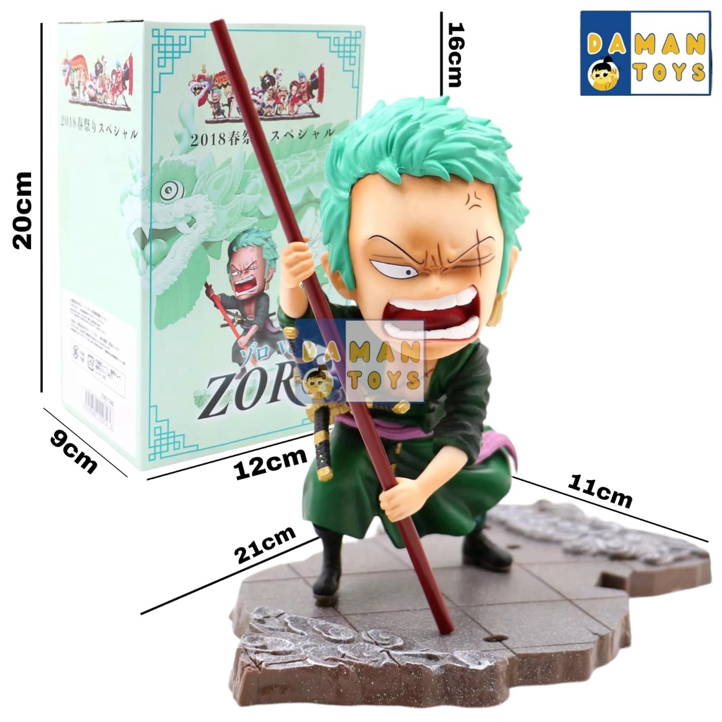 Action Figure Anime One Piece Zoro Luffy Roronoa Sanji Nami Gk Dragon New Year Lion Dance