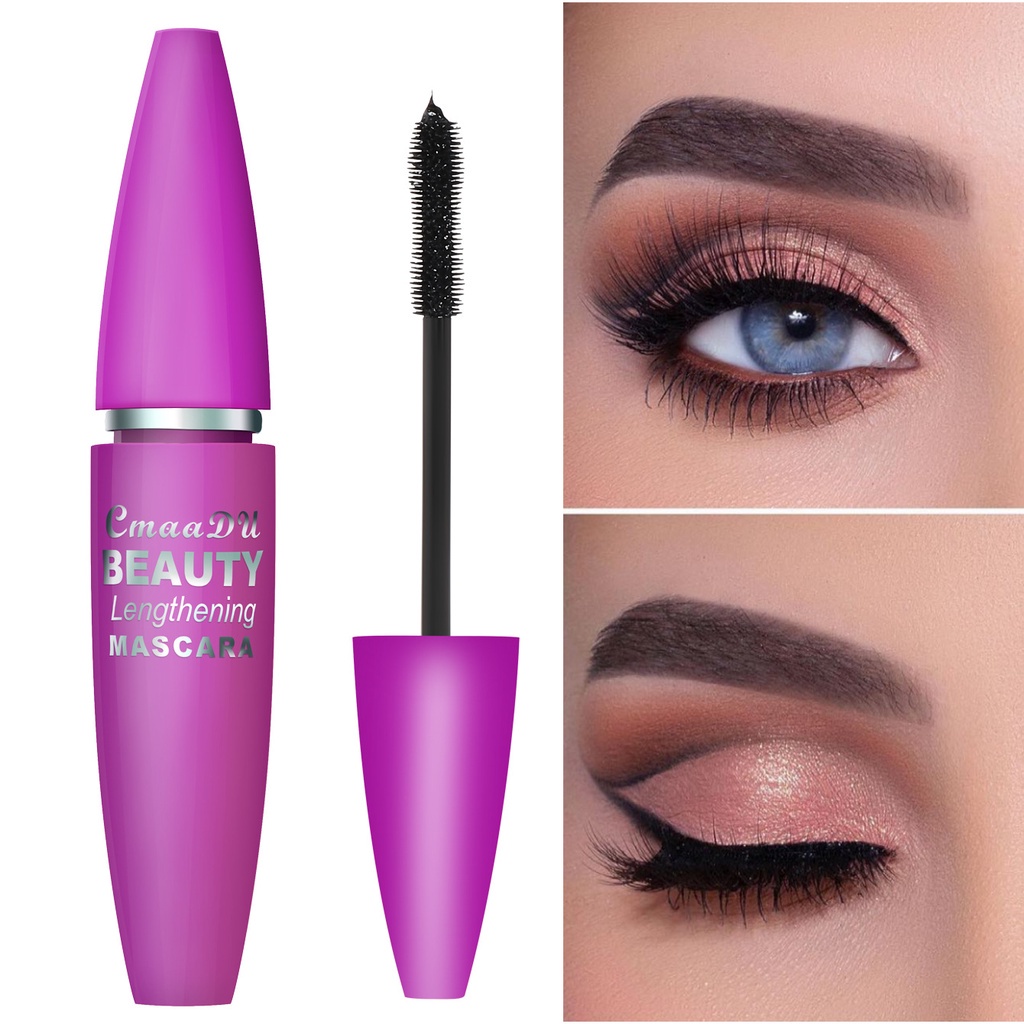 BPOM CMAADU Beauty Volumizing / Lengthening Mascara 2pcs &amp; Satuan 2 IN 1 Set 4D Waterproof Tahan Lama