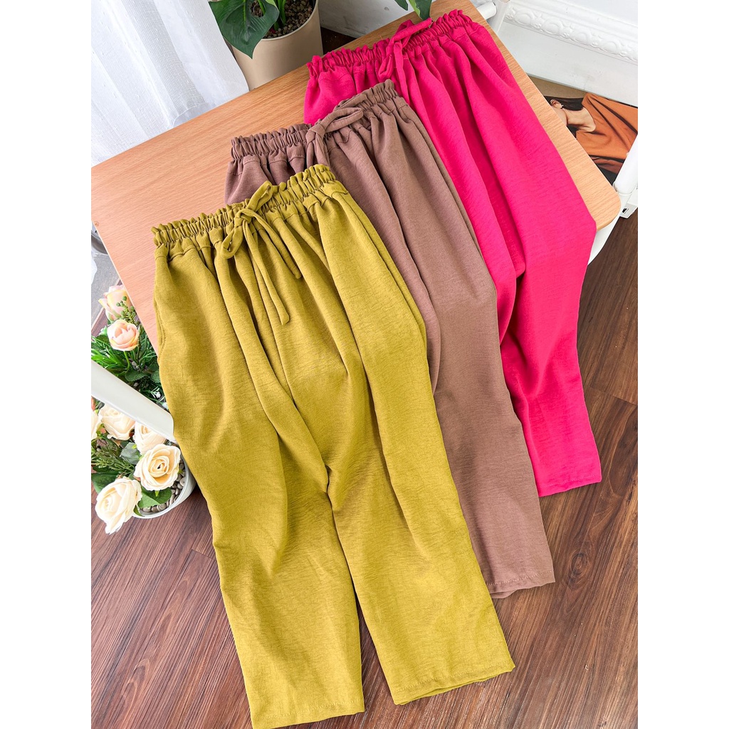 JORALI PANTS CELANA WANITA CRINCKLE DEODORA PREMIUM RAYON
