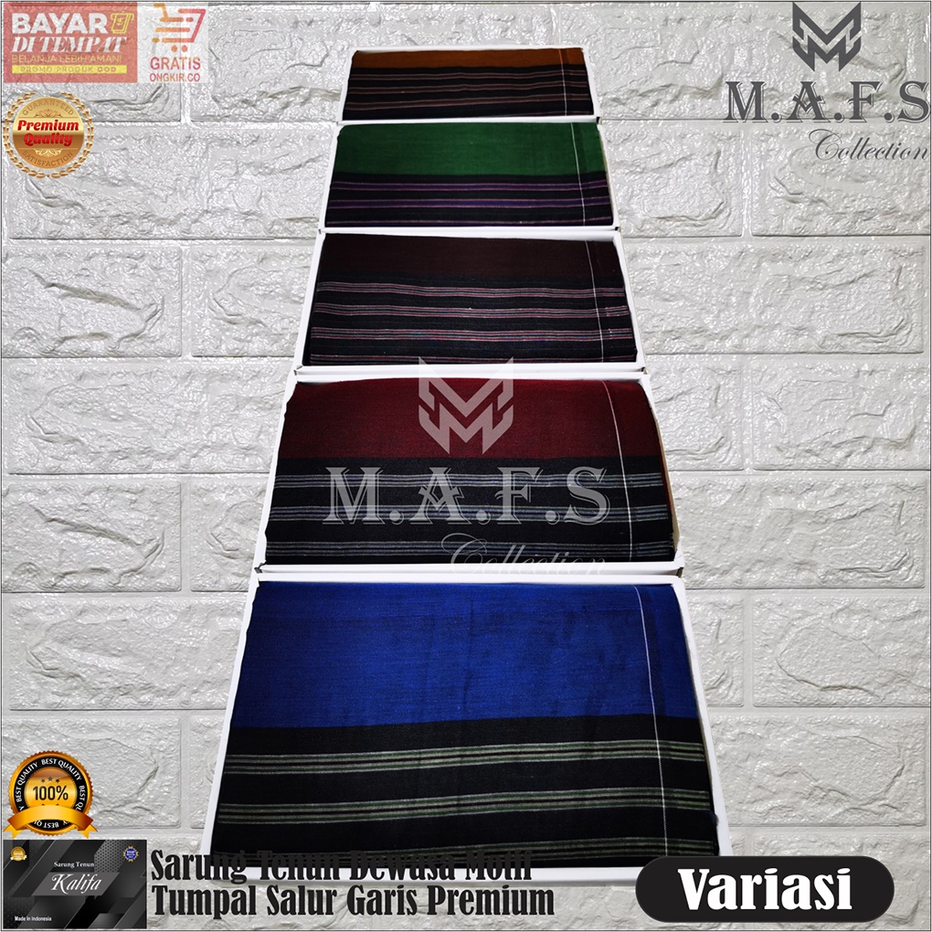 SARUNG DEWASA MOTIF POLOS TUMPAL SALUR &amp; TUMPAL SONGKET KALIFA PREMIUM