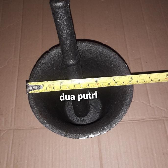 LUMPANG BESI UNTUK TUMBUK BUMBU JAMU DLL. UKURAN KECIL