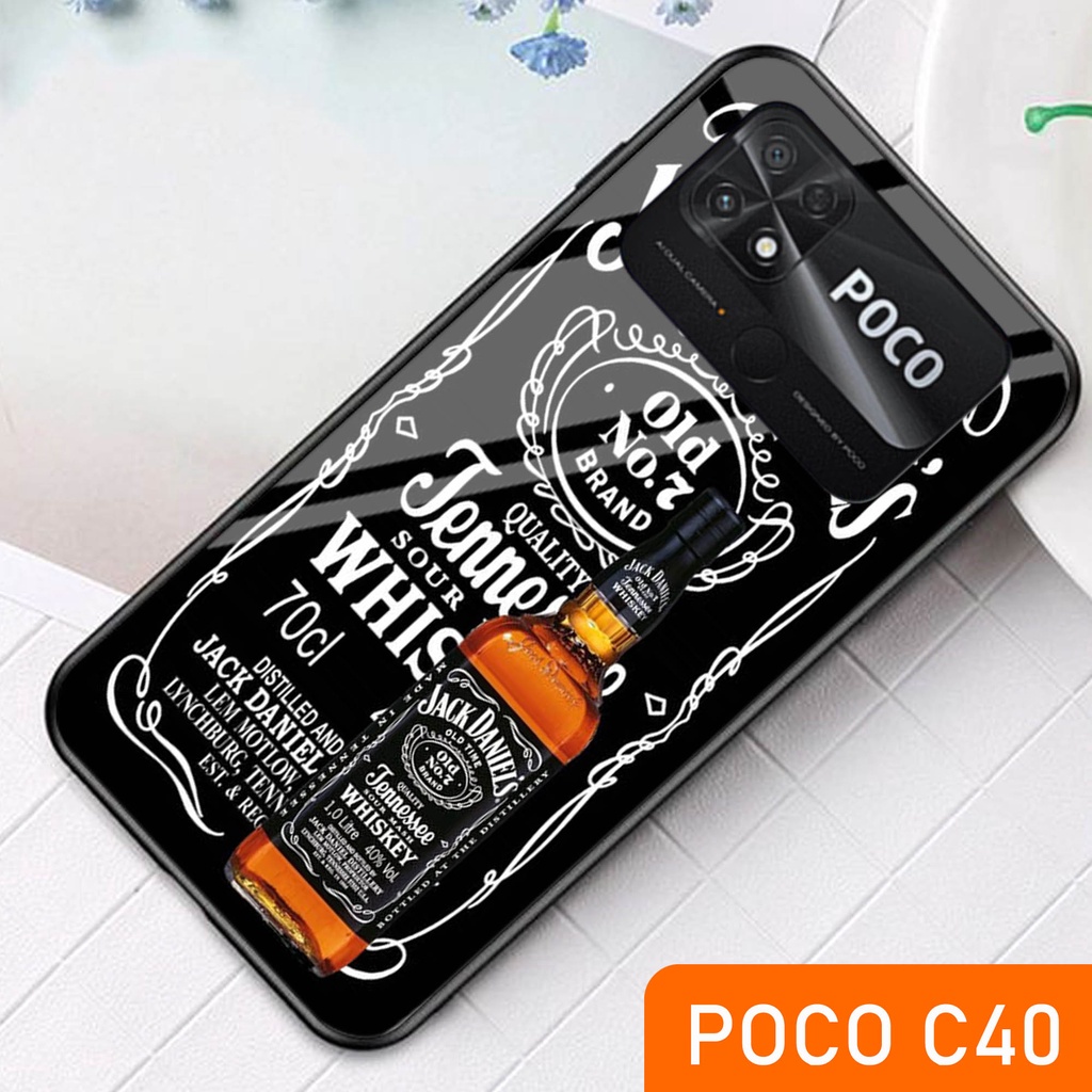 [A03] Softcase Glass Kaca Poco C40 - Case Hp Poco C40 - Casing Hp Poco C40 -