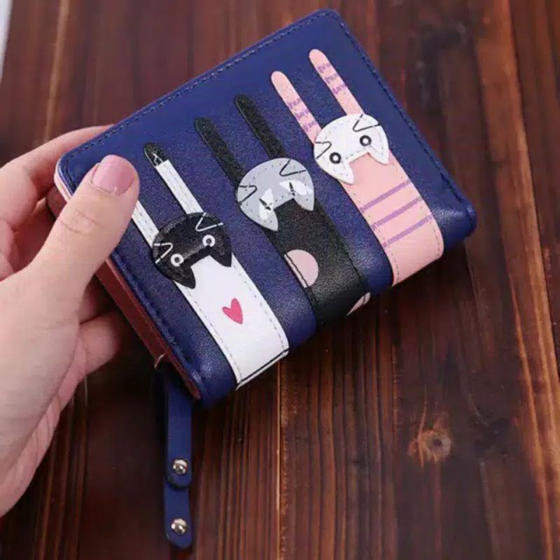 Arifirn Mini Cat Dompet - Dompet Lipat Wanita Murah