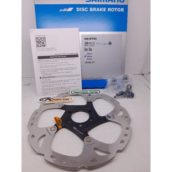 rotor shimano deore xt six bolt