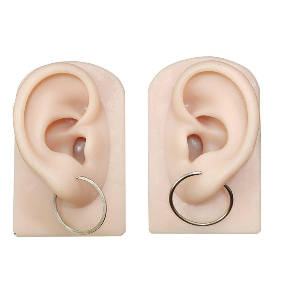 Top Silicone Ear Model Baru Piercing Alat Peraga Latihan Telinga Palsu Lembut