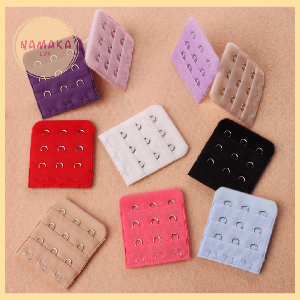 [NL] BRA EXTENSION 3 HOOK BH PENGAIT SIAP PASANG PAKAI EKSTENSI BREAST HOLDER SAMBUNGAN 3 KAIT HOOK 