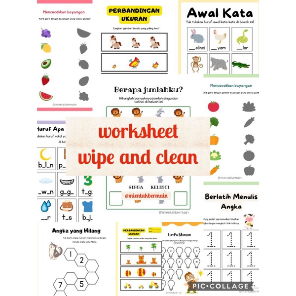 buku wipe and clean mainan edukasi anak buku edukasi anak 2 3 4 5 6 tahun mainan edukasi anak
