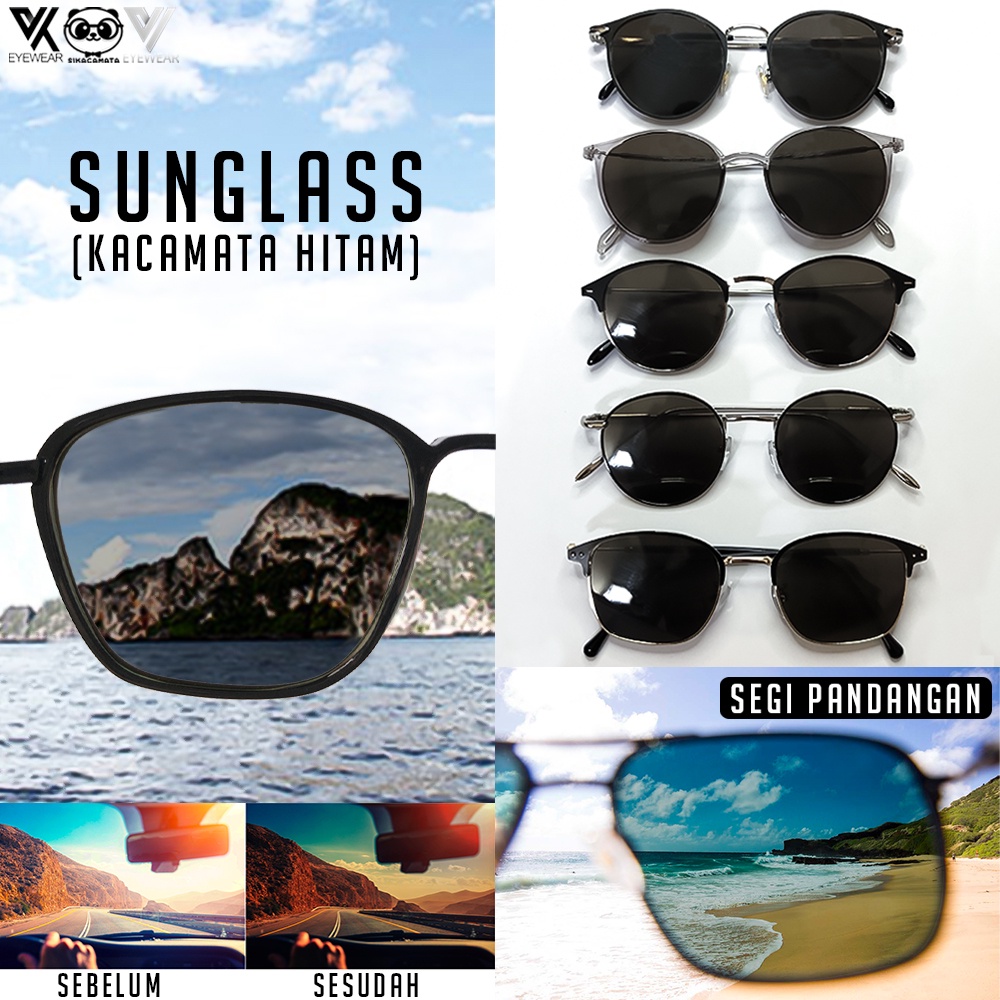 Kacamata PHOTOCROMIC 8213 original Lensa berubah warna Anti Radiasi UV Sunglass NightCromic Blueray Bluceromic Minus/Plus Korea Fashion Pria &amp; Wanita Bulat