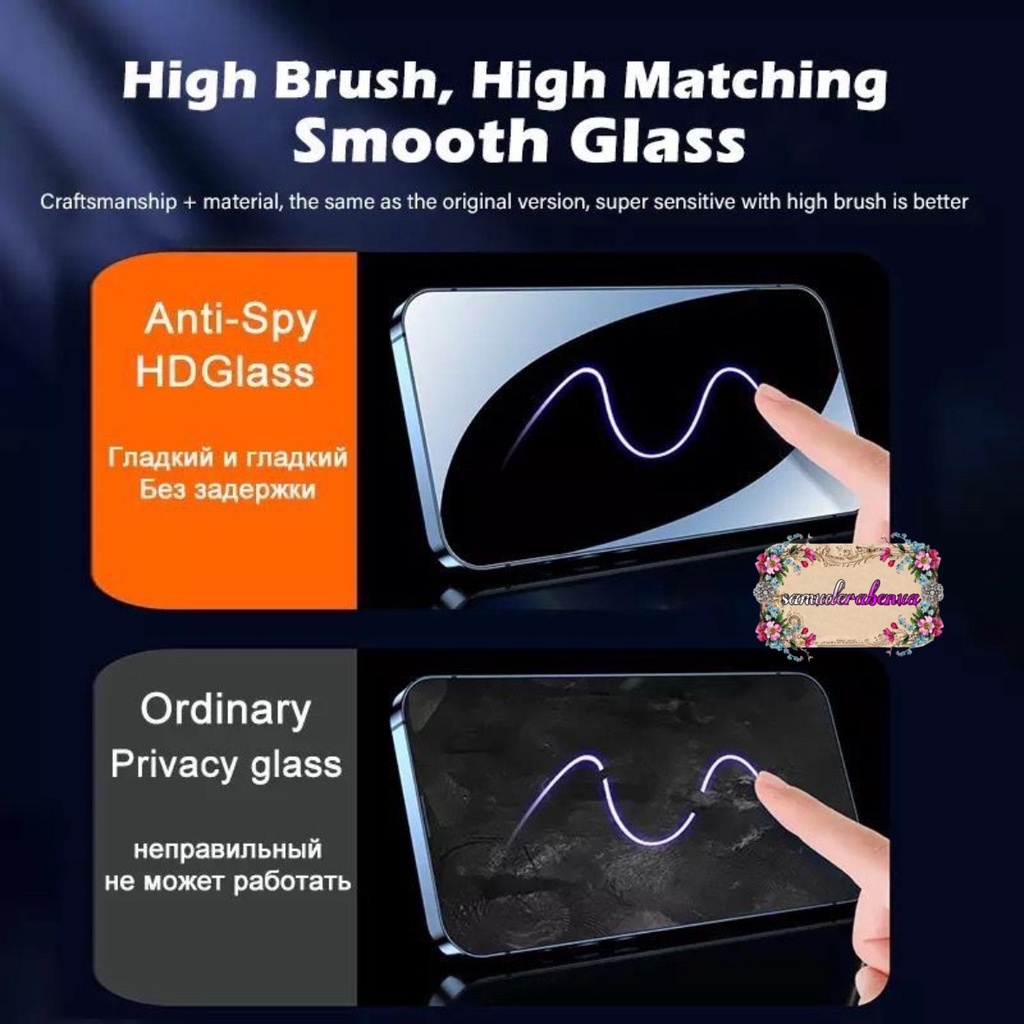 TEMPERED GLASS SUPERFIT IPHONE X XS XR MAX 11 12 PRO MAX SPY PRIVACY &amp; CLEAR BENING PEMASANGAN SANGAT GAMPANG CLEAR SPY SB4475