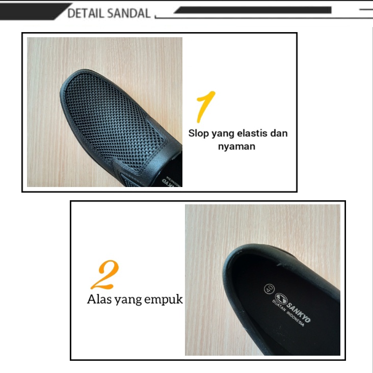 gos ATT SMW 576 &amp; SAF 1146 SEPATU KARET SLIP ON Sepatu Cowok Casual Empuk Tidak Lecet Ringan Tanpa Tali